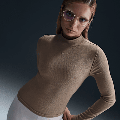 Nike Sportswear Essential Women's Ribbed Mock-Neck Long